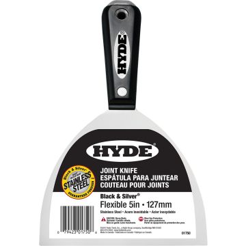 Hyde 5" Black & Silver Stainless Steel Flex Joint Knife Hammer Head