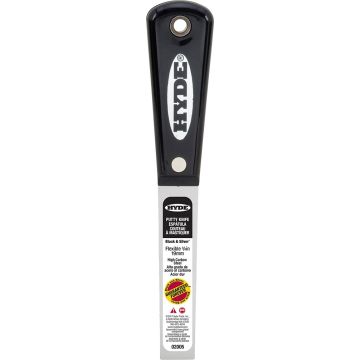 Hyde 3/4" Black & Silver Flex Putty Knife
