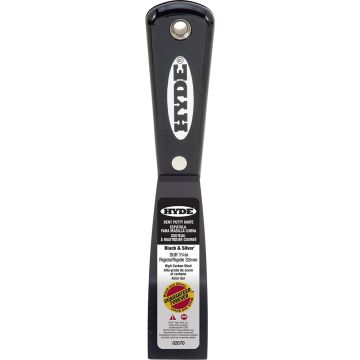 Hyde 1-1/4" Black & Silver Bent Stiff Putty Knife