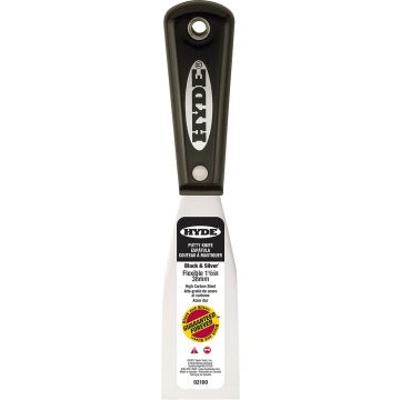 Hyde 1-1/2" Black & Silver Flex Putty Knife