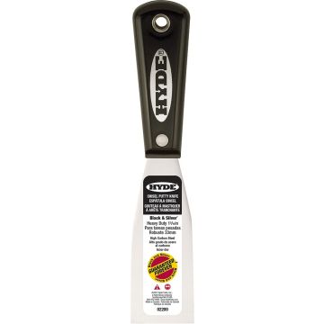 Hyde 1-5/16" Black & Silver Stiff Chisel Putty Knife