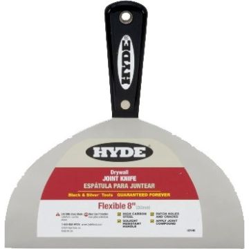 Hyde 8" Black & Silver Flex Joint Knife