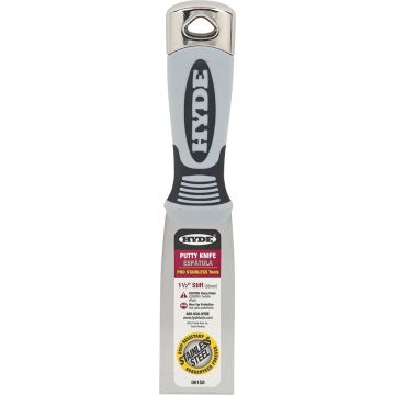 Hyde 1-1/2" Pro Stainless Stiff Putty Knife Hammer Head
