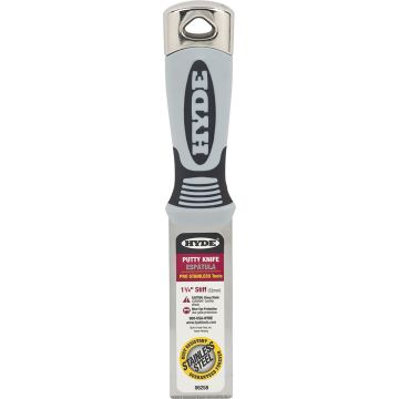 Hyde 1-1/4" Pro Stainless Stiff Putty Knife Hammer Head