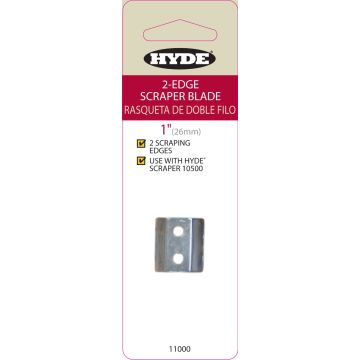 Hyde 1" 2-Edge Scraper Replacement Blade For 10000 & 10500