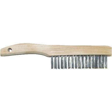 Hyde 4 x 16 Wood Wire Brush w/ Shoe Handle
