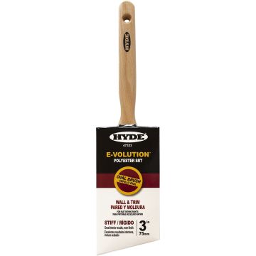 Hyde 3" E-Volution SRT Polyester Stiff Blend Oval Paint Brush