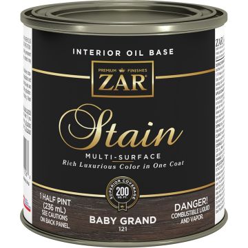 Zar .5Pt Baby Grand 121 Wood Stain