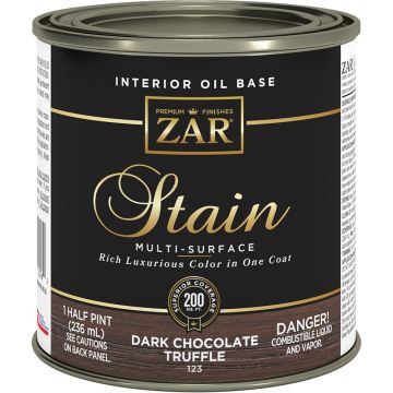 Zar .5Pt Dark Chocolate Truffle 123 Wood Stain