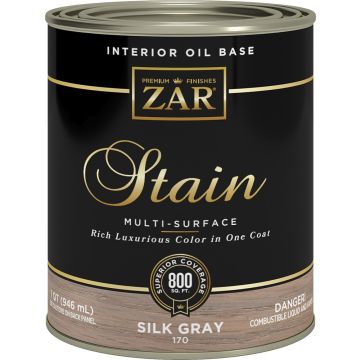 Zar 1Qt Silk Gray 170 Wood Stain