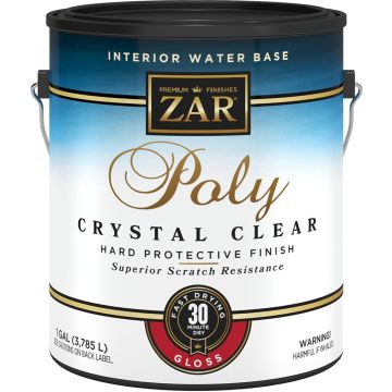 Zar 1gal Gloss Poly Crystal Clear Interior Water-Based Polyurethane
