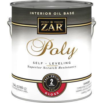 Zar 1gal Gloss Poly Self-Leveling Interior Oil-Based Polyurethane