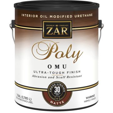 Zar 1gal Matte Poly OMU Ultra Tough Interior Oil Modified Urethane