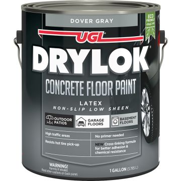 Drylok 1gal Dover Gray Water-Based Concrete Floor Paint