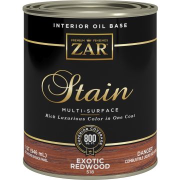 ZAR 1Qt Exotic Redwood Wood Stain