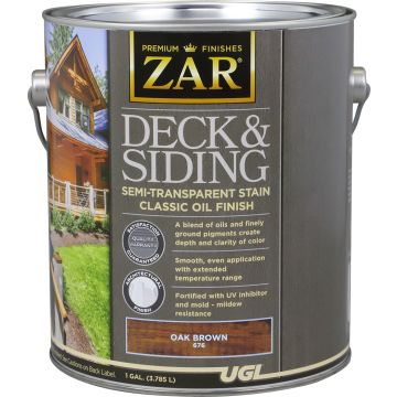 ZAR Classic Semi-Transparent Oil Finish Deck and Siding Stains