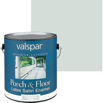 Valspar 1gal Satin Light Gray Interior/Exterior Latex Enamel Porch & Floor Paint