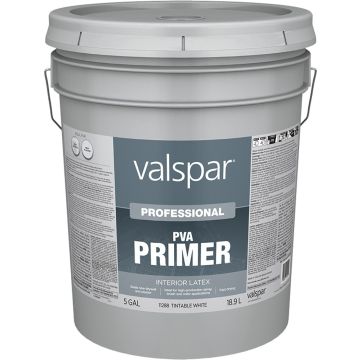 Valspar 5gal White Pro-Hide Interior Latex PVA Primer & Sealer