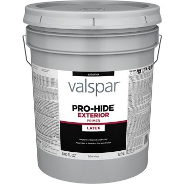 Valspar 5gal White Finish Pro-Hide Exterior Latex Primer