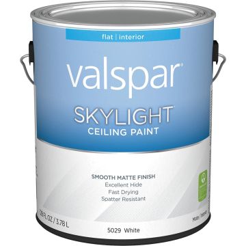 Valspar 1gal Flat Finish White Skylight Ceiling Paint