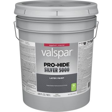 Valspar 5gal Eggshell Finish Antique White Pro-Hide Silver 5000 Interior Paint