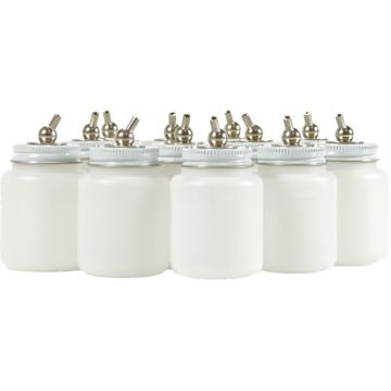 Preval 3oz Plastic Jar w/ Cov Assy & Dip 12pk