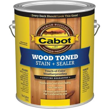 Cabot 1gal Cedar Wood-Toned Deck & Siding Stain (High Performance)