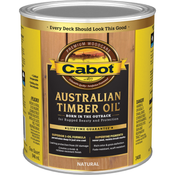 Cabot 1Qt Natural Australian Timber Oil Wood Finish (High Performance)