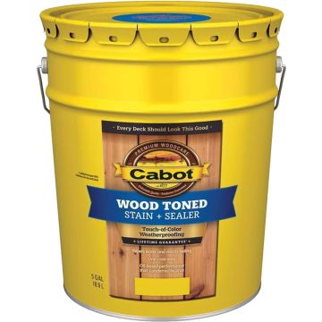 Cabot 5gal Natural Wood-Toned Deck & Siding Stain (Low Odor)