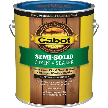 Cabot 1gal Cordovan Brown Semi-Solid Deck & Siding Stain