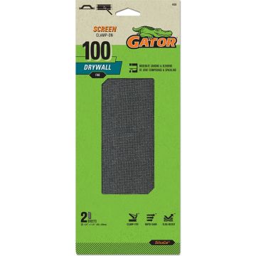 Gator 180 Grit 4-1/4" x 11-1/4" Drywall Sanding Screen 2pk