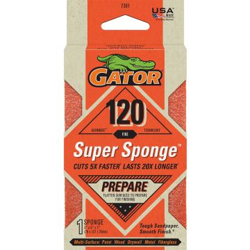 Gator Super Sponge Prepare 120 Grit 3 in. x 5 in. x 1 in.