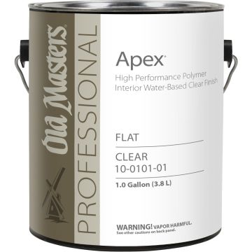Old Masters 1gal Flat Apex High Performance Polymer Interior Water-Based Clear Finish