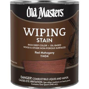 Old Masters Qt Red Mahogany Wiping Stain