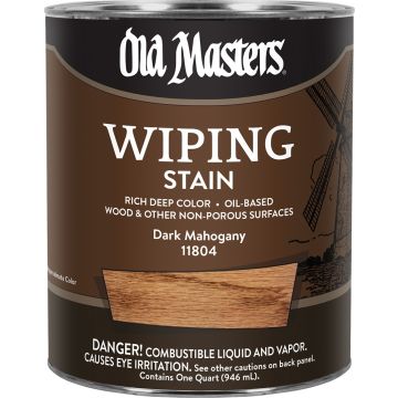 Old Masters Qt Dark Mahogany Wiping Stain