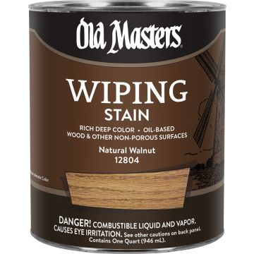Old Masters Qt Natural Walnut Wiping Stain Classics