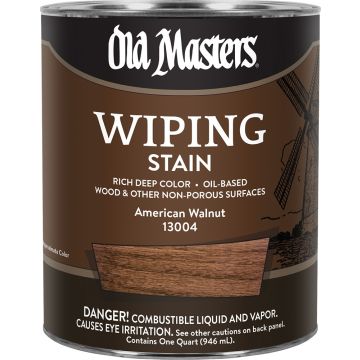 Old Masters Qt American Walnut Wiping Stain Classics