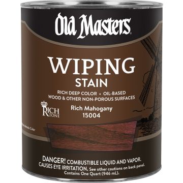 Old Masters Qt Rich Mahogany Wiping Stain