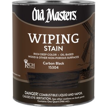 Old Masters Qt Carbon Black Wiping Stain Rich Tone