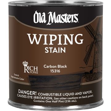 Old Masters .5Pt Carbon Black Wiping Stain Rich Tone
