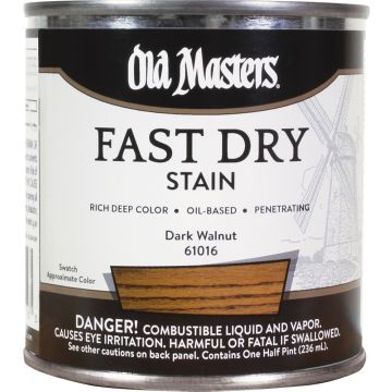 Old Masters .5Pt Fast Dry Stain Dark Walnut