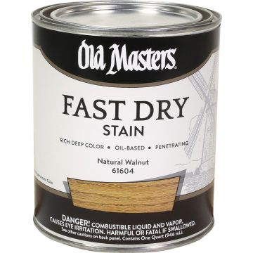 Old Masters 1Qt Natural Walnut Fast Dry Wood Stain