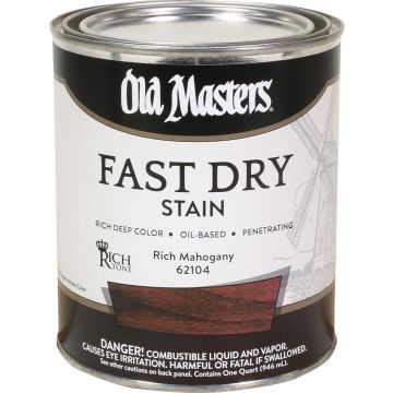 Old Masters 1Qt Rich Mahogany Fast Dry Wood Stain