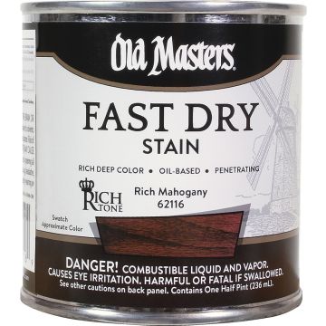 Old Masters .5Pt Rich Tone Fast Dry Stain Rich Mahogany
