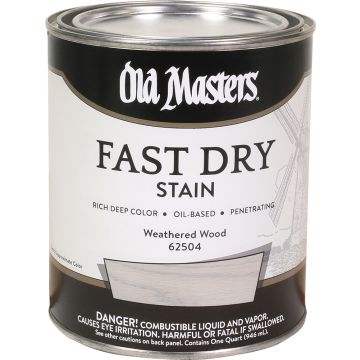 Old Masters 1Qt Weathered Wood Fast Dry Wood Stain