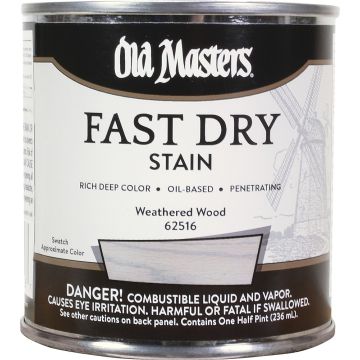 Old Masters .5Pt Fast Dry Stain Weathered Wood