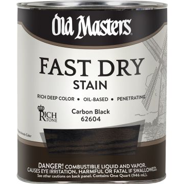 Old Masters 1Qt Rich Tone Fast Dry Stain Carbon Black