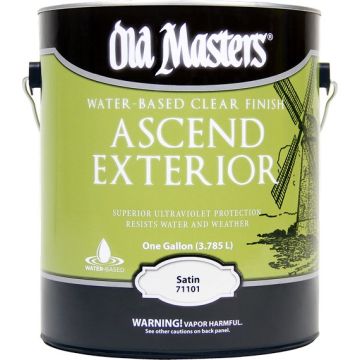 Old Masters 1gal Satin Ascend Ext Water Based Clear Finish