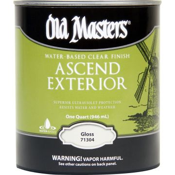 Old Masters 1Qt Gloss Ascend Ext Water Based Clear Finish