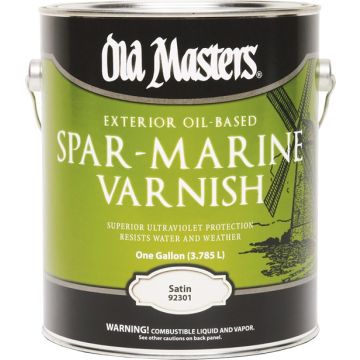 Old Masters 1gal Satin Oil Based Spar Marine Varnish